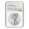 2009 1 oz Silver American Eagle NGC MS 69 Mint Error (Rev Struck Thru)