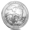 2010-P 5 oz Silver America the Beautiful ATB Wyoming Yellowstone National Park Unc Coin (w/Box & COA)