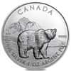 2011 1 oz Canadian Grizzly Bear Wildlife Series Silver Coin BU