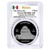 2011 Mexico 1 oz Proof Silver Chichen Itza - The Observatory 5 Pesos PCGS PF 70
