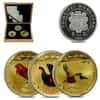 2012 Andorra 60 grams Prism Birds .925 Silver 3-Coin Set (w/Box & COA)