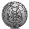 2013 1 oz Silver Saber Toothed Tiger - Smilodon Burkina Faso Antiqued Coin (w/Box & COA)