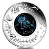 2013 1 oz Proof Silver Kangaroo Opal Coin Australian Perth Mint (w/Box & COA)