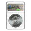 2013 1 oz Silver American Eagle NGC MS 69 Mint Error (Obv Struck Thru)