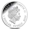 013 1 oz Tuvalu Yellow-Bellied Sea Snake Colorized Proof Silver Coin (w/Box & COA)