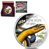 013 1 oz Tuvalu Yellow-Bellied Sea Snake Colorized Proof Silver Coin (w/Box & COA)