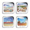 2013 4 oz Proof Silver World Famous Squares 4-Coin Set Australian Perth Mint