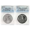 2013 W/P Silver $1 Commem 5-Star Generals 2-Coin Set ANACS MS/PF 70 First Release