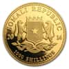 2014 1 oz Somalian Gold African Elephant Coin