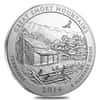 2014-P 5 oz Silver America the Beautiful ATB Tennessee Great Smoky Mountains National Park Unc Coin (w/Box & COA)