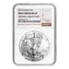 2014 1 oz Silver American Eagle NGC MS 69 Mint Error (Obv Struck Thru)