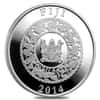 2014 Fiji 1 oz Colorized Silver Lunar Year of The Horse Coin (w/Box & COA)