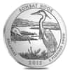 2015-P 5 oz Silver America the Beautiful ATB Delaware Bombay Hook National Refuge Unc Coin (w/Box & COA)
