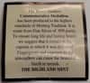 Barry Sanders 1 oz Highland Mint .999 Fine Silver Limited Edition Commemorative Medallion w/ COA