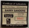 Barry Sanders 1 oz Highland Mint .999 Fine Silver Limited Edition Commemorative Medallion w/ COA