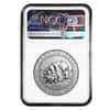 2015 1.5 oz Canadian Silver Polar Bear and Cub NGC MS 67 Mint Error (Obv Struck Thru)