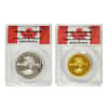 2015 Gold Silver Canadian Maple Leaf Reflection 2-Coin Set ANACS PF 70 DCAM