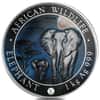 2015 Somalia 1 Kilo African Elephant Colorized Silver Coin (w/Box & COA)