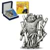 2016 1 oz Silver Giant Panda - World's 8 Burkina Faso Antiqued Coin (w/Box & COA)