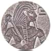 2016 5 oz Chad Egyptian Relic Series Antiqued King Tut Silver Coin (w/Box)