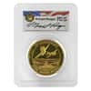 2016 P 2 oz Gold Tuvalu Pearl Harbor High Relief Coin Perth Mint PCGS PF 70 (M. Reagan Sign)