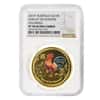 2017 1 oz Colorized Proof Gold Lunar Year of The Rooster Australia NGC PF 70 UCAM