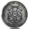 2017 1 oz Silver Loch Ness Monster Burkina Faso Antiqued Coin (w/Box & COA)