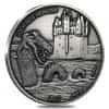 2017 1 oz Silver Loch Ness Monster Burkina Faso Antiqued Coin (w/Box & COA)