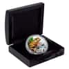 2017 1 oz Tuvalu Green and Golden Bell Frog Colorized Proof Silver Coin (w/Box & COA)