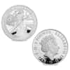 2017 Great Britain 1 oz Silver Britannia Proof/Reverse Proof 2-Coin Set (w/Box & COA)