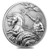 2017 Tokelau 1 oz Silver Poseidon Antiqued High Relief Coin (w/Box & COA)