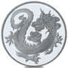 2018 1 oz Tuvalu South Sea Dragon Rhodium Coin .999 Fine