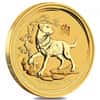 2018 2 oz Gold Lunar Year of The Dog BU Australia Perth Mint In Cap