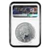 2018 Great Britain 1 oz Silver Britannia Coin NGC MS 66 Mint Error (Rev Struck Thru)