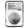 2018 Great Britain 1 oz Silver Britannia Coin NGC MS 66 Mint Error (Rev Struck Thru)
