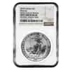 2018 Great Britain 1 oz Silver Britannia Coin NGC MS 68 Mint Error (Rev Struck Thru)