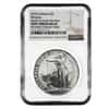 2018 Great Britain 1 oz Silver Britannia Coin NGC MS 69 Mint Error (Rev Struck Thru)