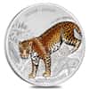 2018 Nicaragua 1 oz Silver Jaguar Proof Colorized $1 Coin (w/Box & COA)