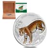 2018 Nicaragua 1 oz Silver Jaguar Proof Colorized $1 Coin (w/Box & COA)