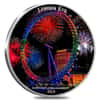 2018 Ivory Coast 2 oz Silver London Eye - Magnificent Landmarks Colorized Coin (w/Box & COA)