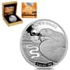 2019 1 oz Silver Brown Snake - Shapes of Australia Solomon Islands $5 Coin .999 Fine (w/Box & COA)
