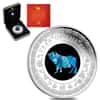 2019 1 oz Proof Silver Lunar Year of the Pig Opal Coin Australian Perth Mint (w/Box & COA)