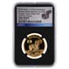 2019 1 oz Apollo 11 50th Ann. Robbins Gold Medal Restrike Space Flown Material NGC Gem Proof FDOI