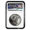 2019 1 oz Canadian Silver Maple Leaf NGC MS 68 Mint Error (Rev Struck Thru)