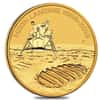 2019 1 oz Gold Moon Landing 50th Anniversary BU Australia Perth Mint In Cap