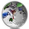 2019 2 oz Silver Canada Birds in the Backyard Colorized Coin (w/Box & COA)