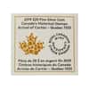 2019 Canada 1 oz Silver Arrival of Cartier Quebec 1535 Proof Colorized Coin (w/Box & COA)