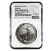 2019 Great Britain 1 oz Silver Britannia Coin NGC MS 66 Mint Error (Rev Struck Thru)