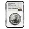 2019 Great Britain 1 oz Silver Britannia Coin NGC MS 68 Mint Error (Rev Struck Thru)