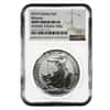 2019 Great Britain 1 oz Silver Britannia Coin NGC MS 69 Mint Error (Rev Struck Thru)
